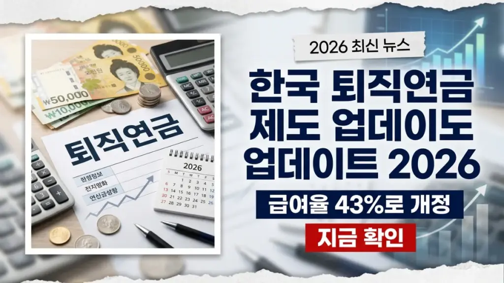 한국 퇴직연금 제도 업데이트 2026